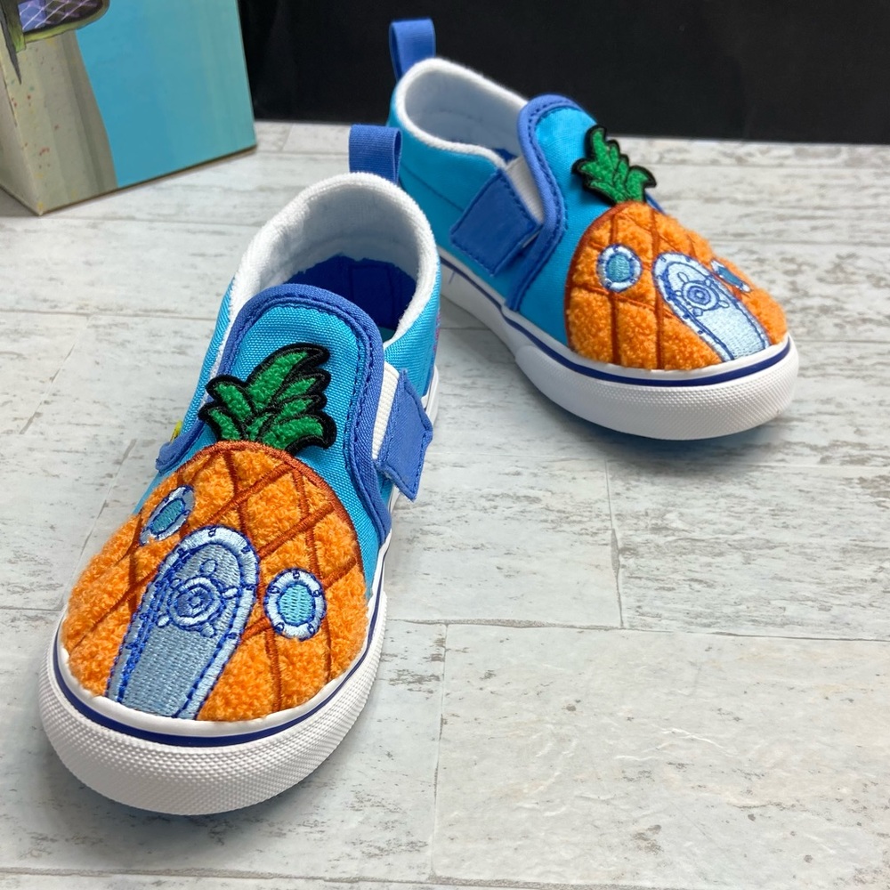 Vans SpongeBob slip-on Velcro Toddler sneakers - Picture 5 of 17